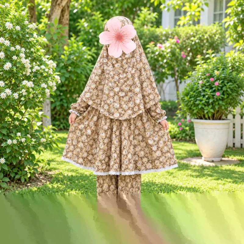 Lilen Fabric Khimar Set LF136